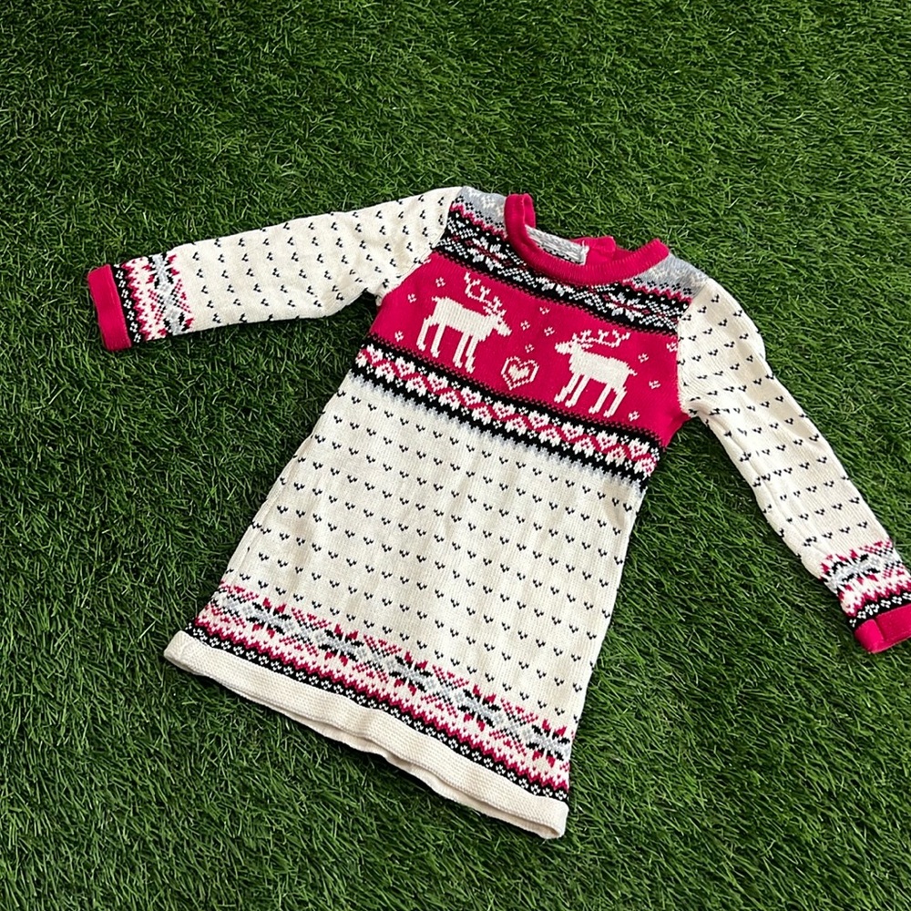 Jingles & Joy Toddler Sweater Dress - Holiday